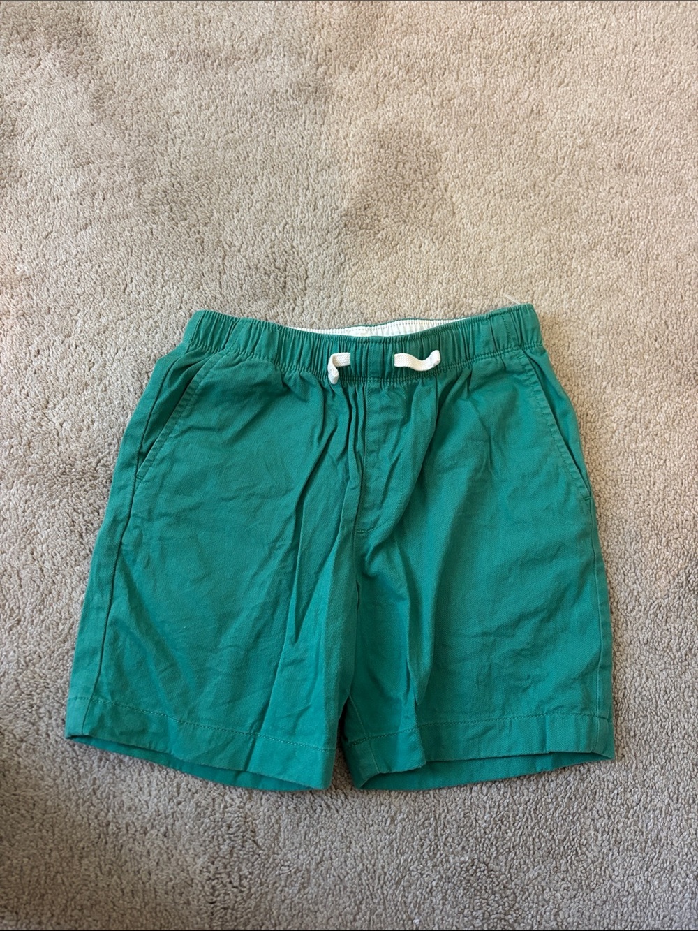 Crewcuts Teal Elastic Waist Shorts with White Trim